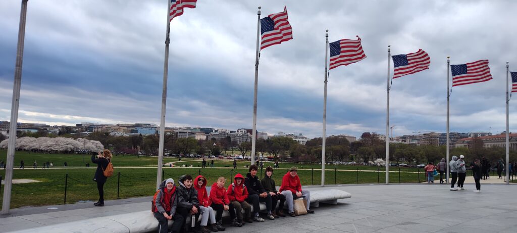 Troop 30 outside the Washington Monument 