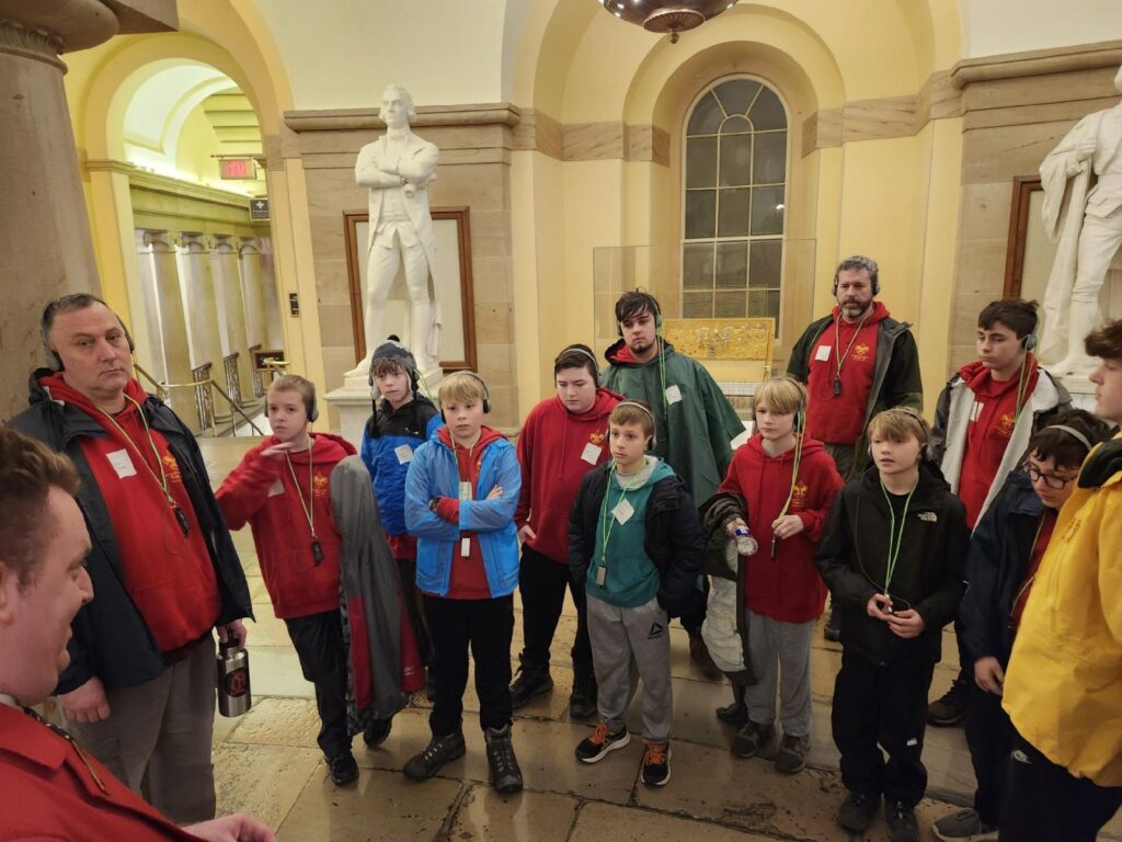 Troop 30 on the Capital tour