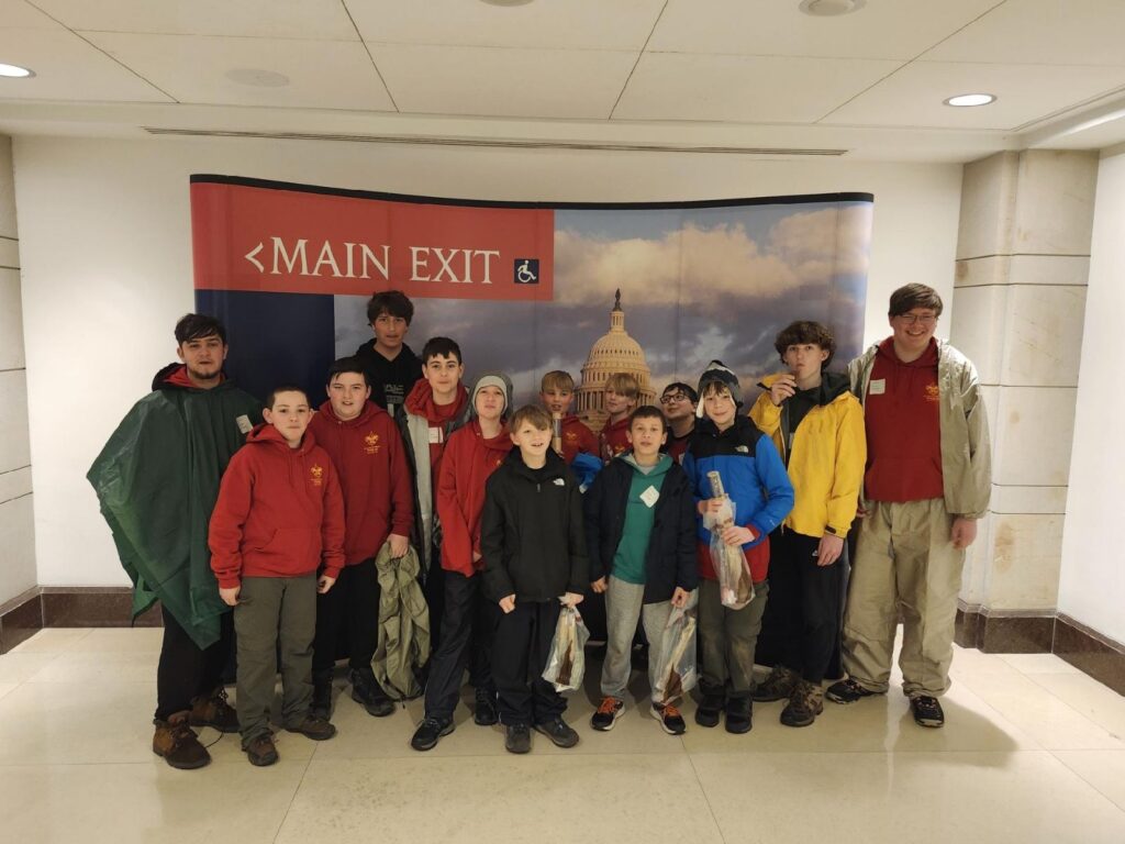 Troop 30 at the end of the Capital tour 